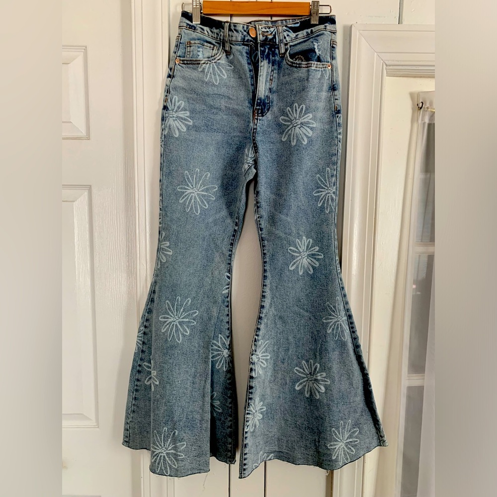 Flower Flare Jeans